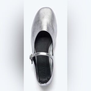 Freda Salvador Aubrey Mary Jane in Silver Calf